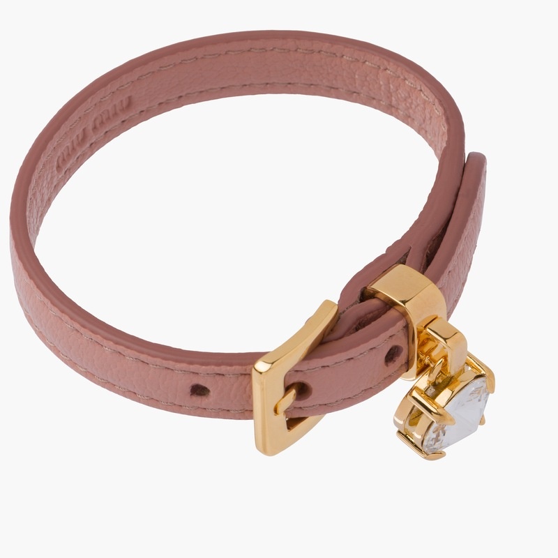 Madras leather bracelet - 5