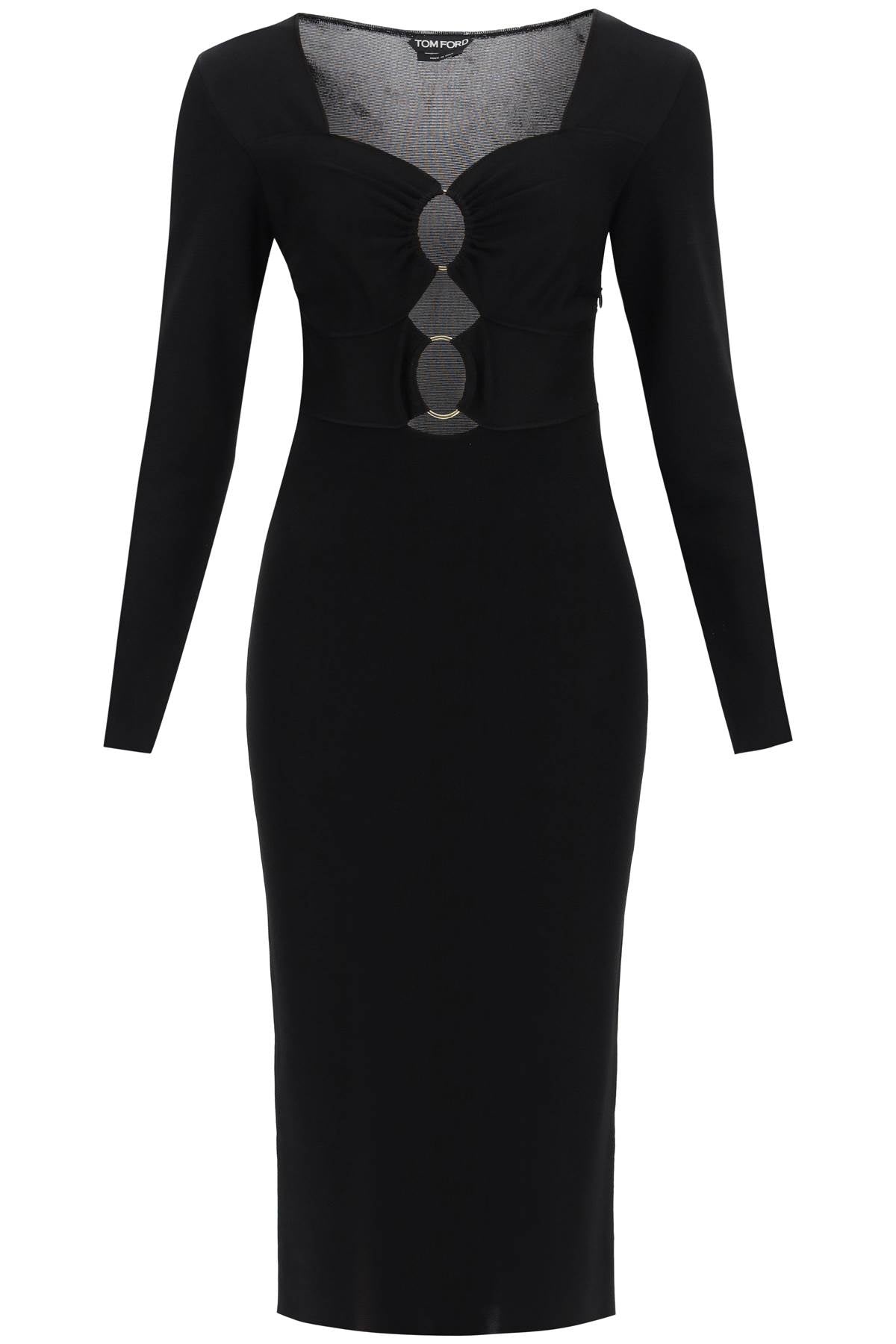 TOM FORD Tom Ford Knitted Midi Dress With Cut-Outs Women