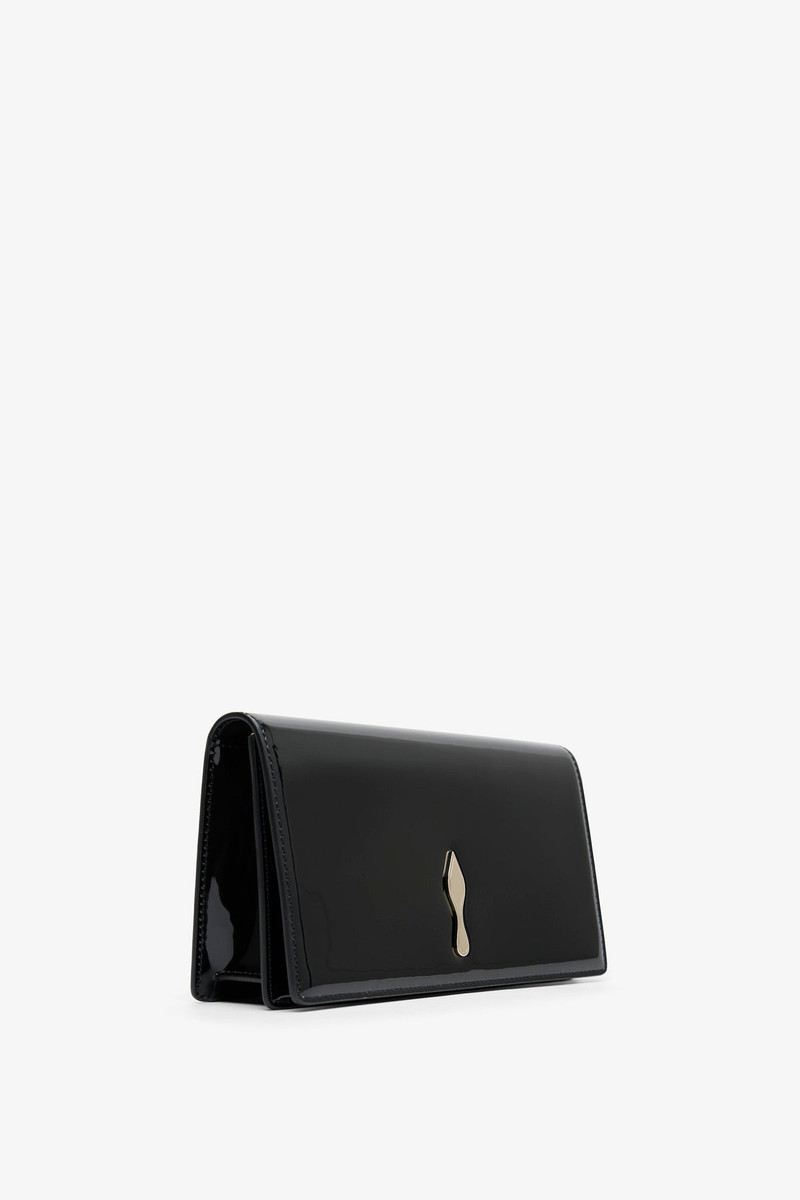 Christian Louboutin Bettina black patent clutch outlook