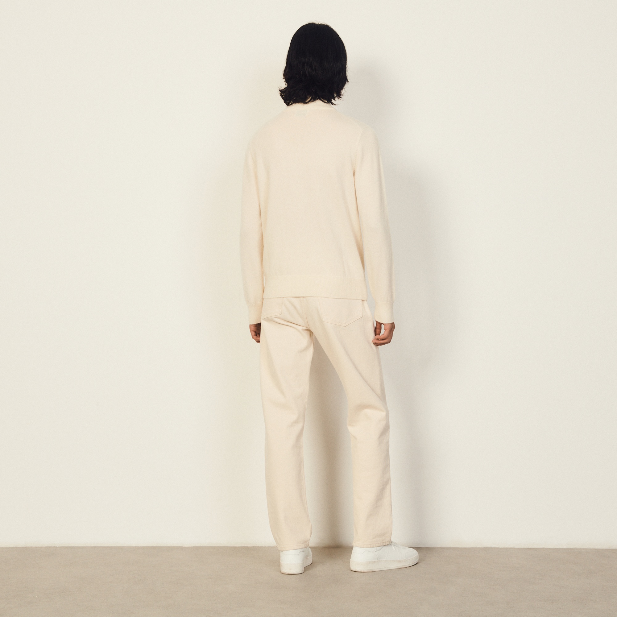 Cashmere funnel neck sweater - 3