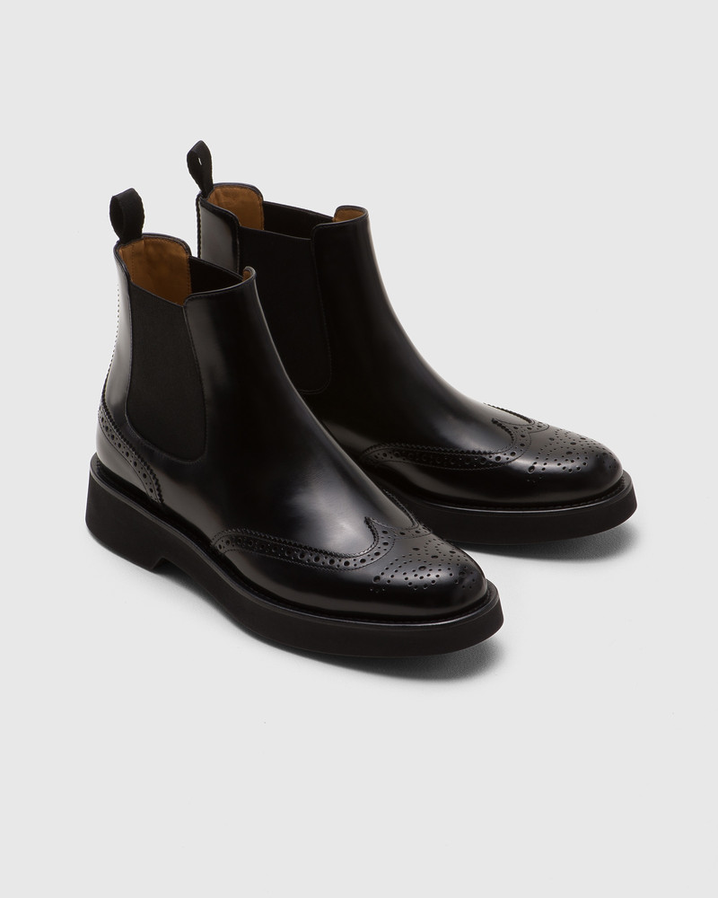 Church's Polished Fumé Brogue Chelsea Boot outlook