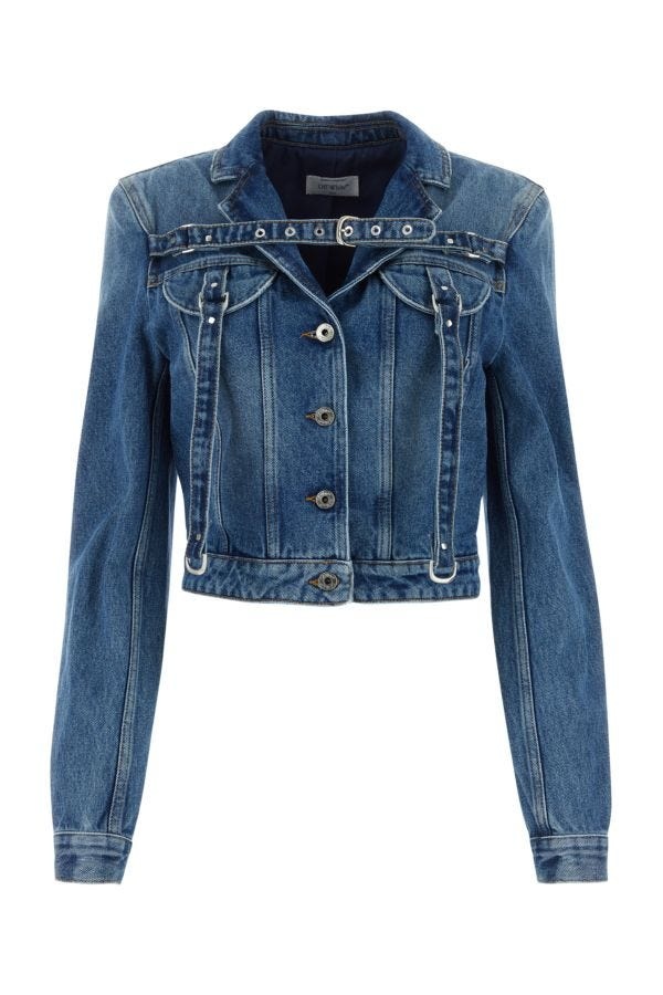 ジャケット Off-White FW23 Denim blazer (OWYE048F23DEN001 4500) Off-White Off White Woman Denim Blazer | luosophy | REVERSIBLE