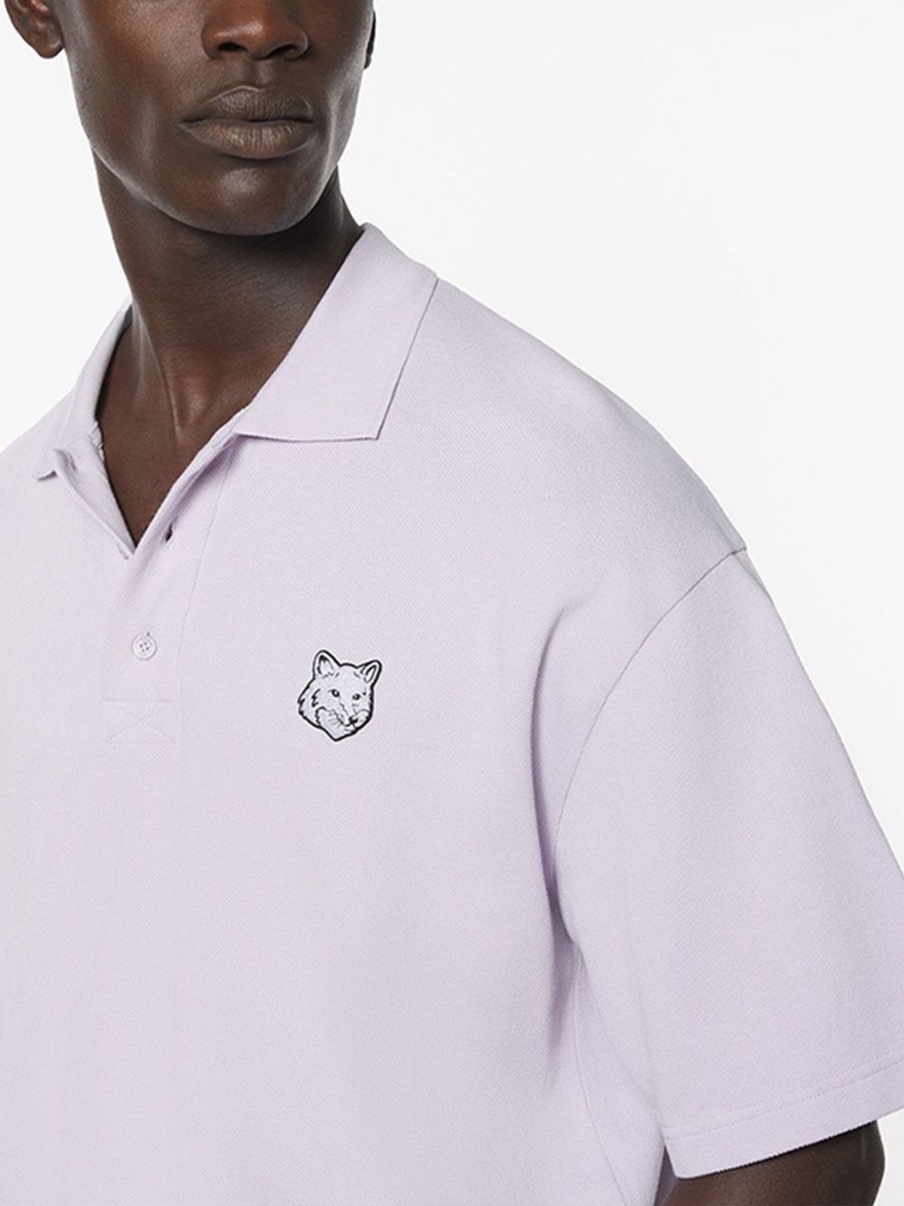 Bold Fox Head-appliqué polo shirt - 4