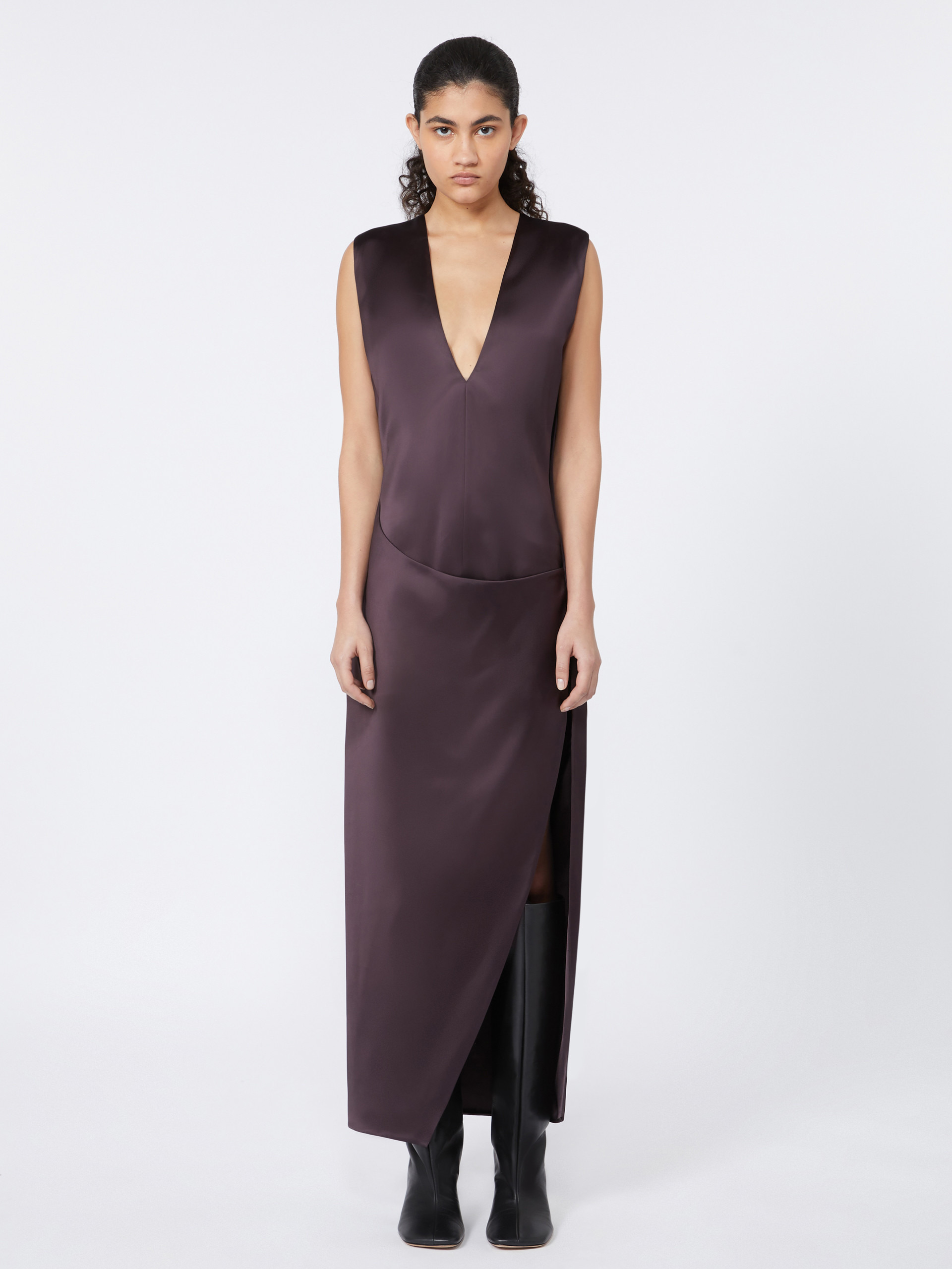 AUSTRIA1234 Viscose satin dress - RUNWAY - 3