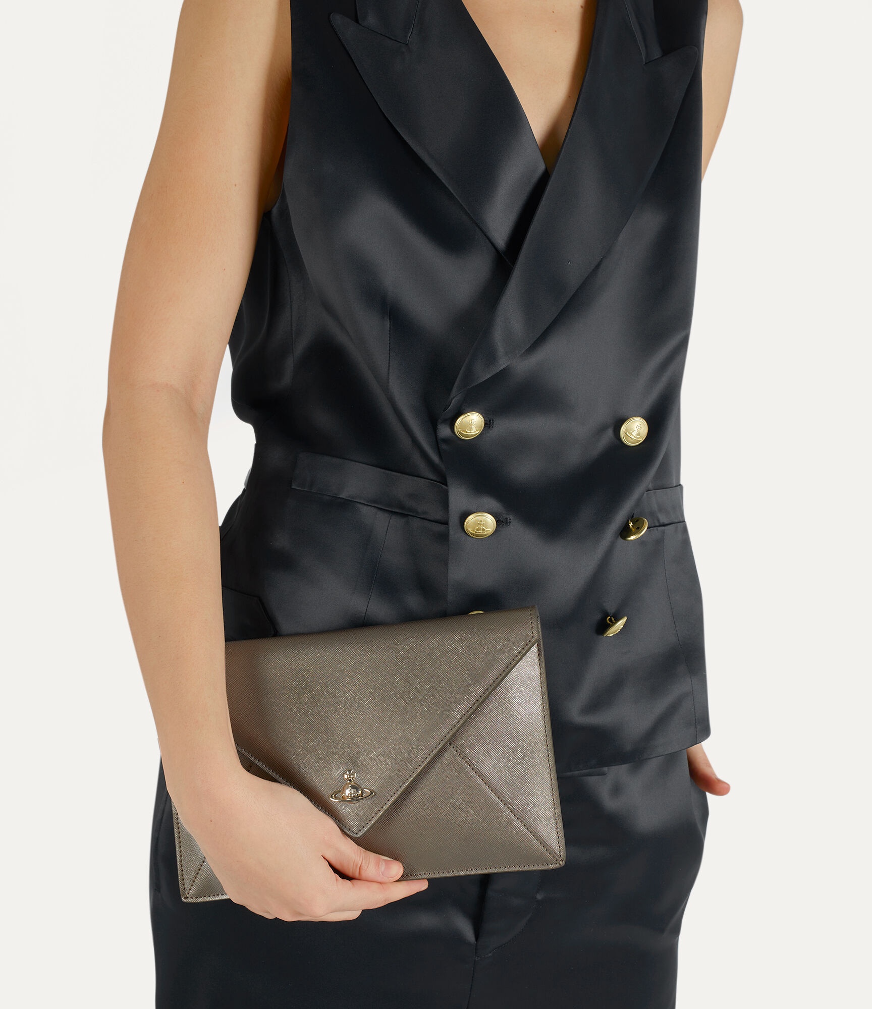 SAFFIANO ENVELOPE CLUTCH - 2