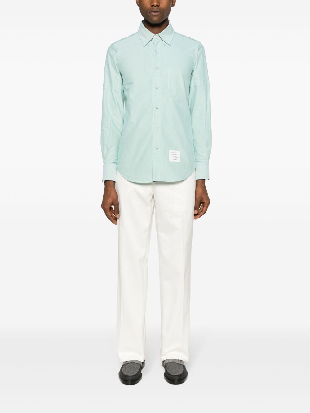 armband-embellished cotton shirt - 2