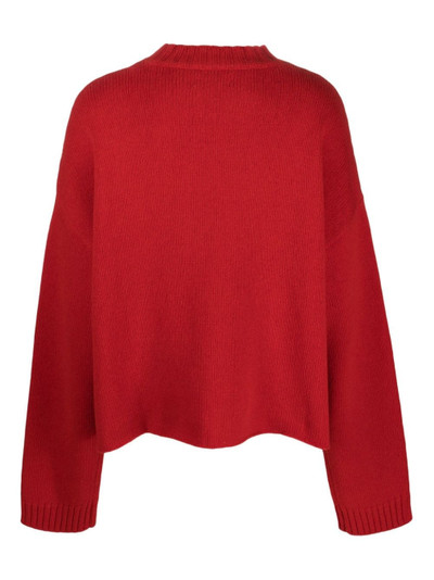 Martine Rose logo-patch knitted jumper outlook