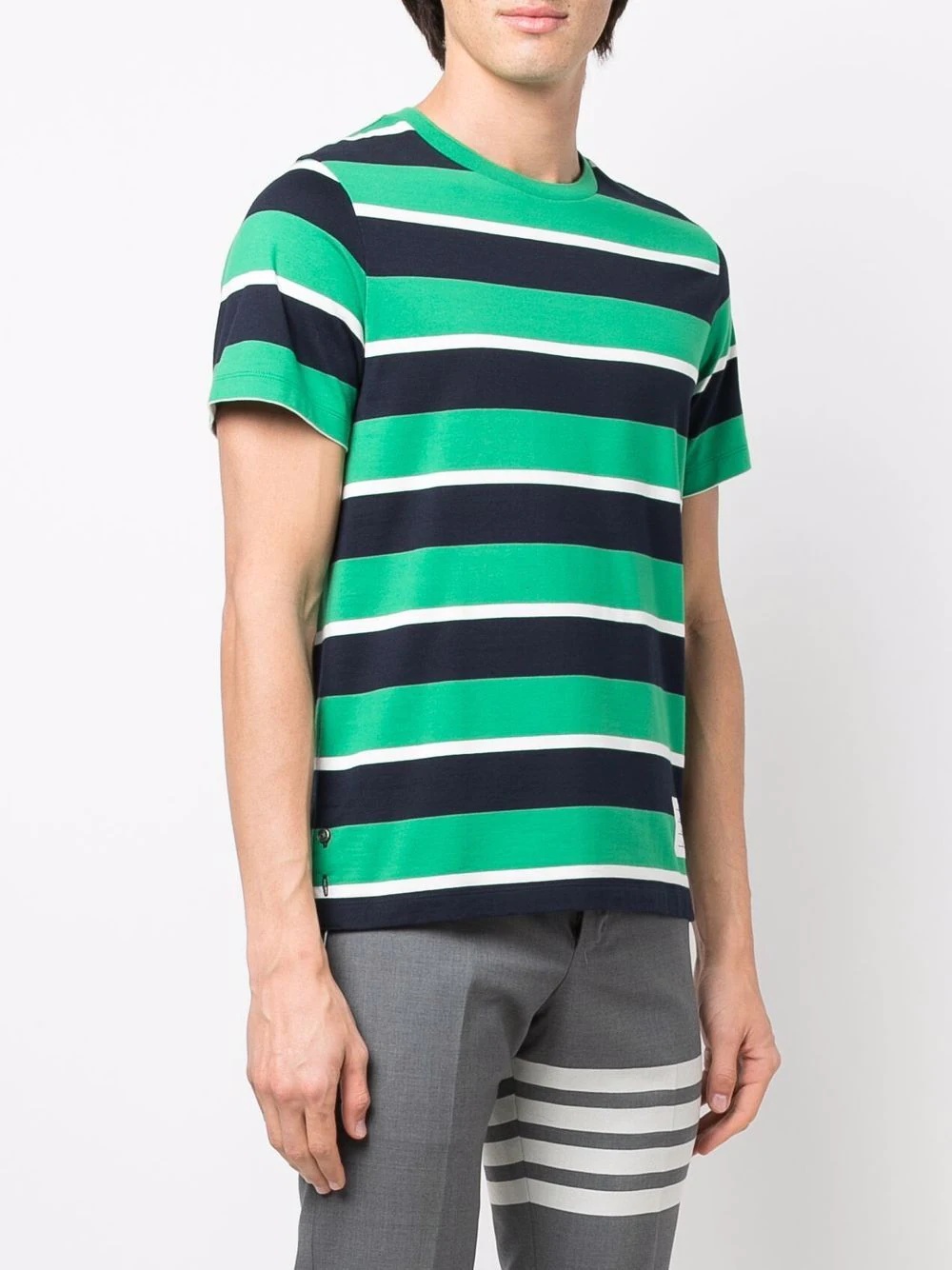 striped short-sleeve T-shirt - 3