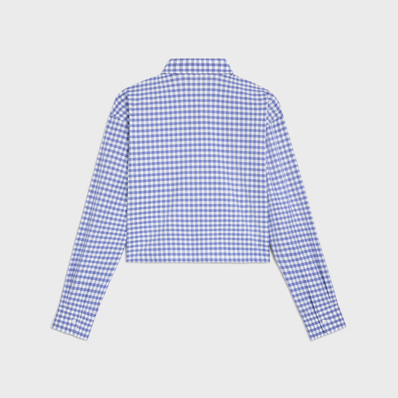 CELINE cropped shirt IN vichy cotton outlook