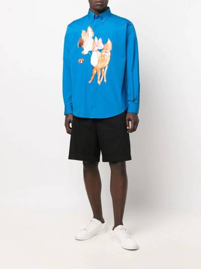 Moschino bambi print button-down shirt outlook