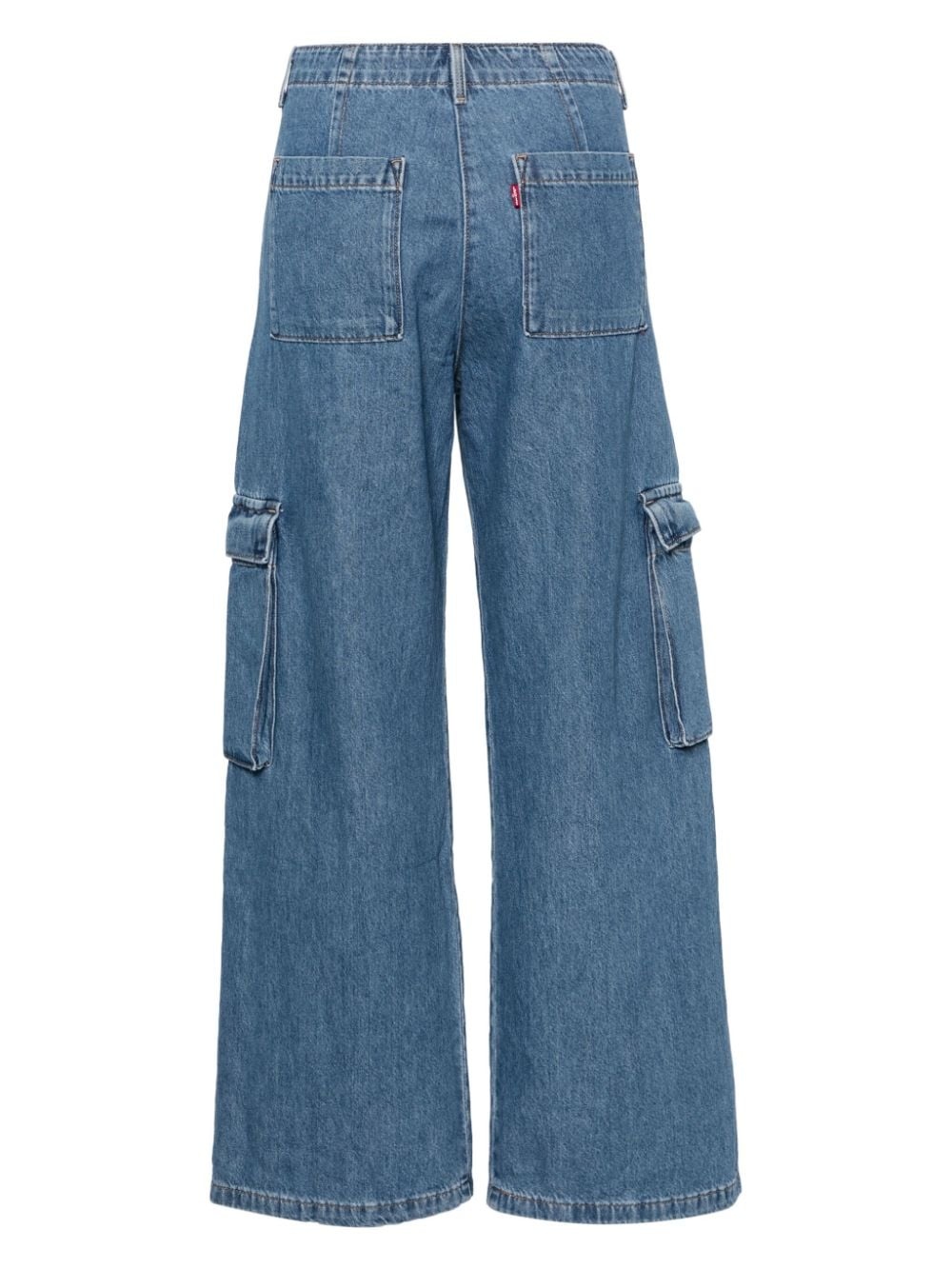 Baggy mid-rise cargo jeans - 2