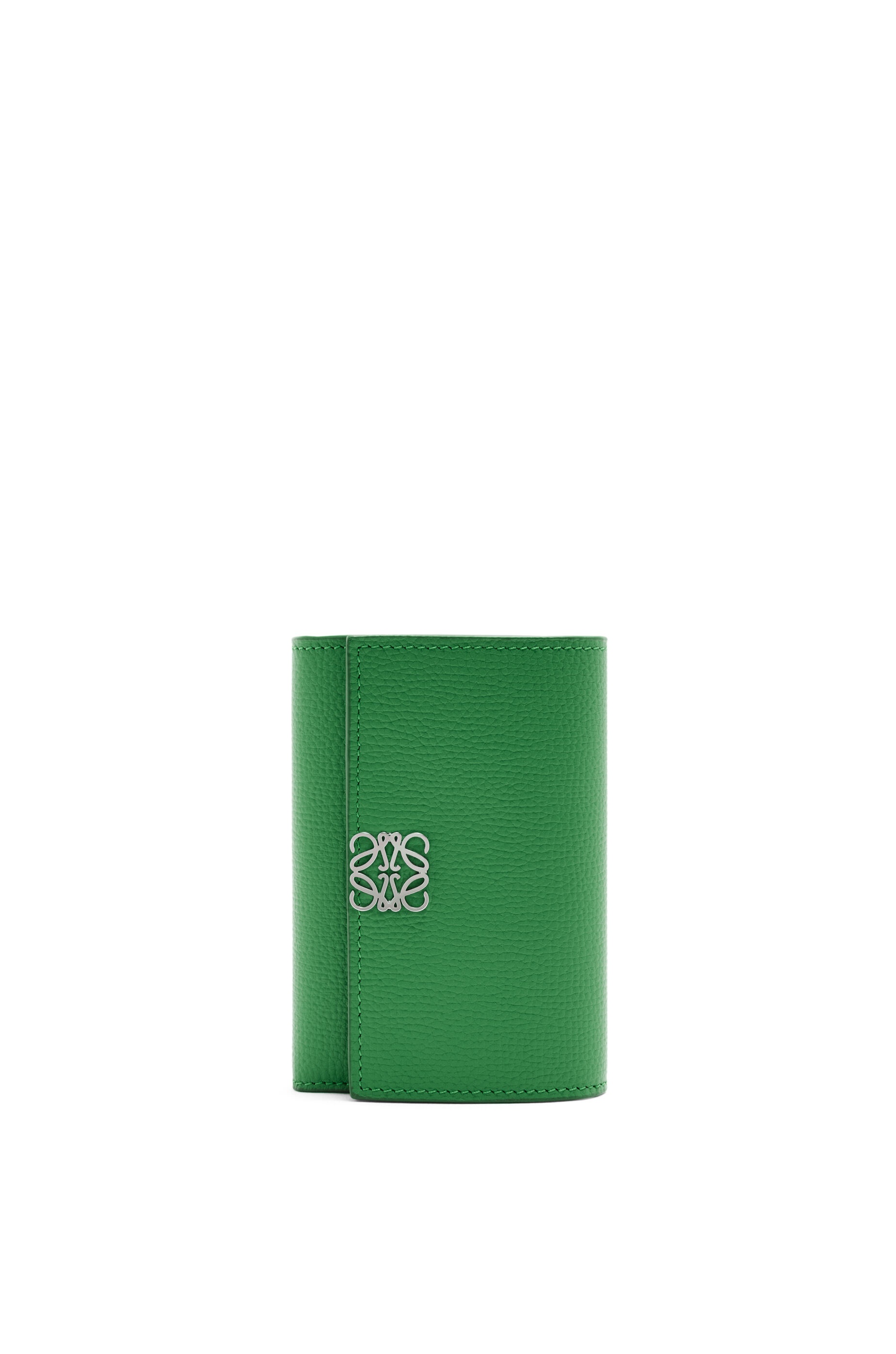 Anagram small vertical wallet in pebble grained calfskin 1
