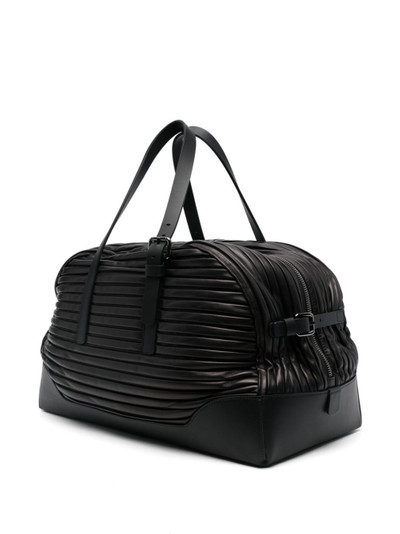 GIORGIO ARMANI plissé holdall outlook