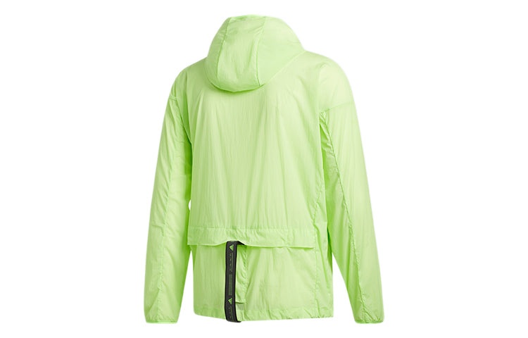 Men's adidas Sports Stylish Hooded Jacket Green FT2780 - 2