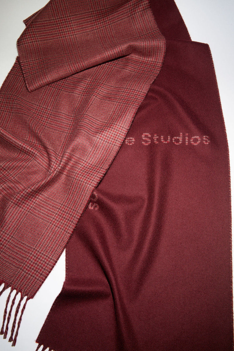 Double face scarf - Burgundy 4