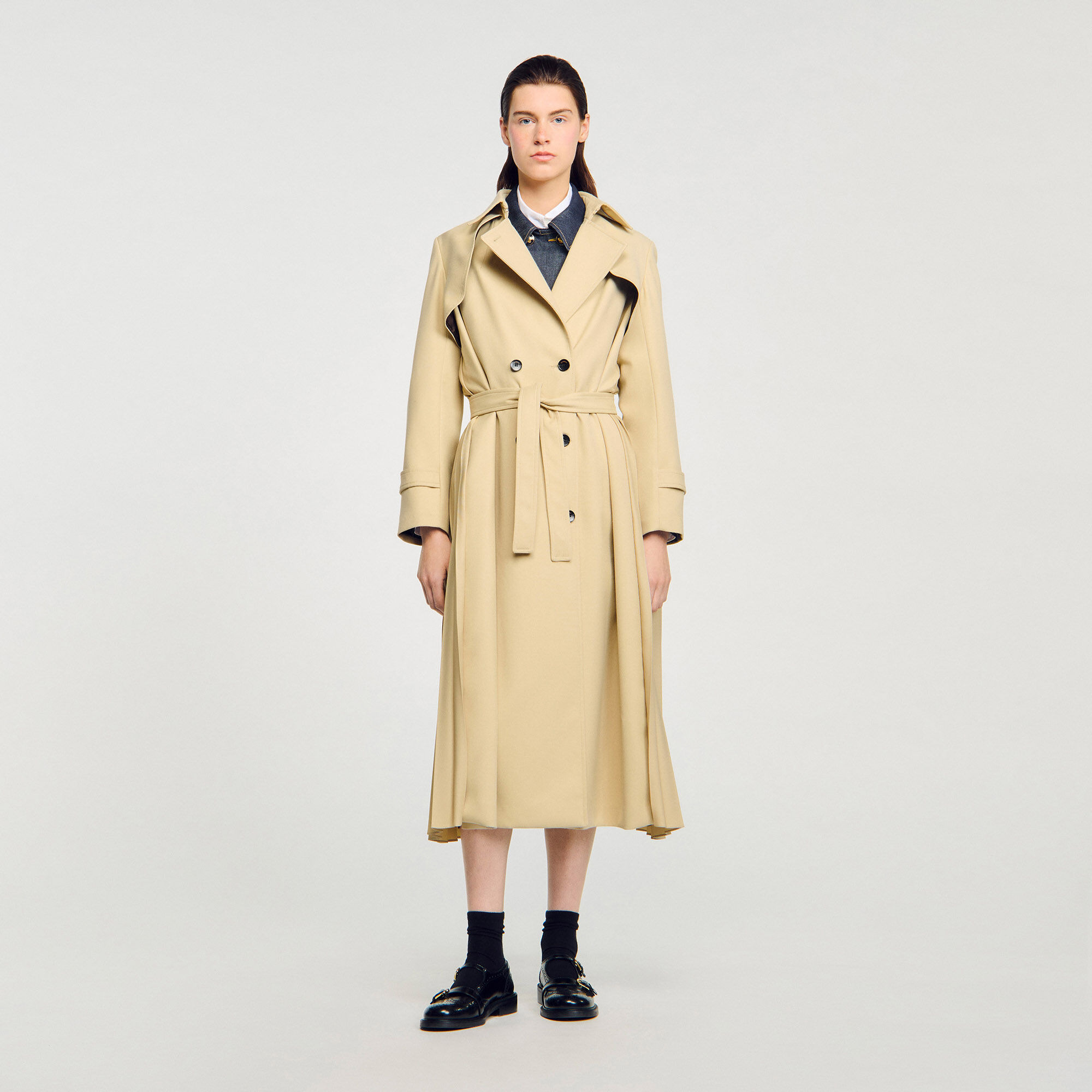 BELTED DOUBLE-BREASTED TRENCH - 2