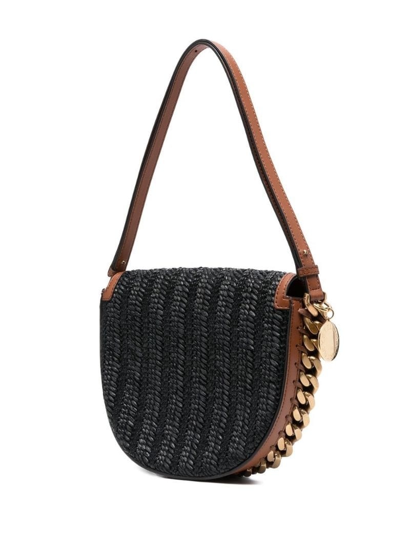 weaved rafia shoulder bag - 3