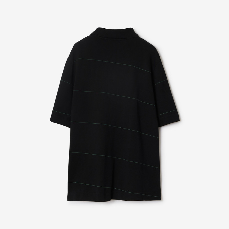 Striped Cotton Polo Shirt 5