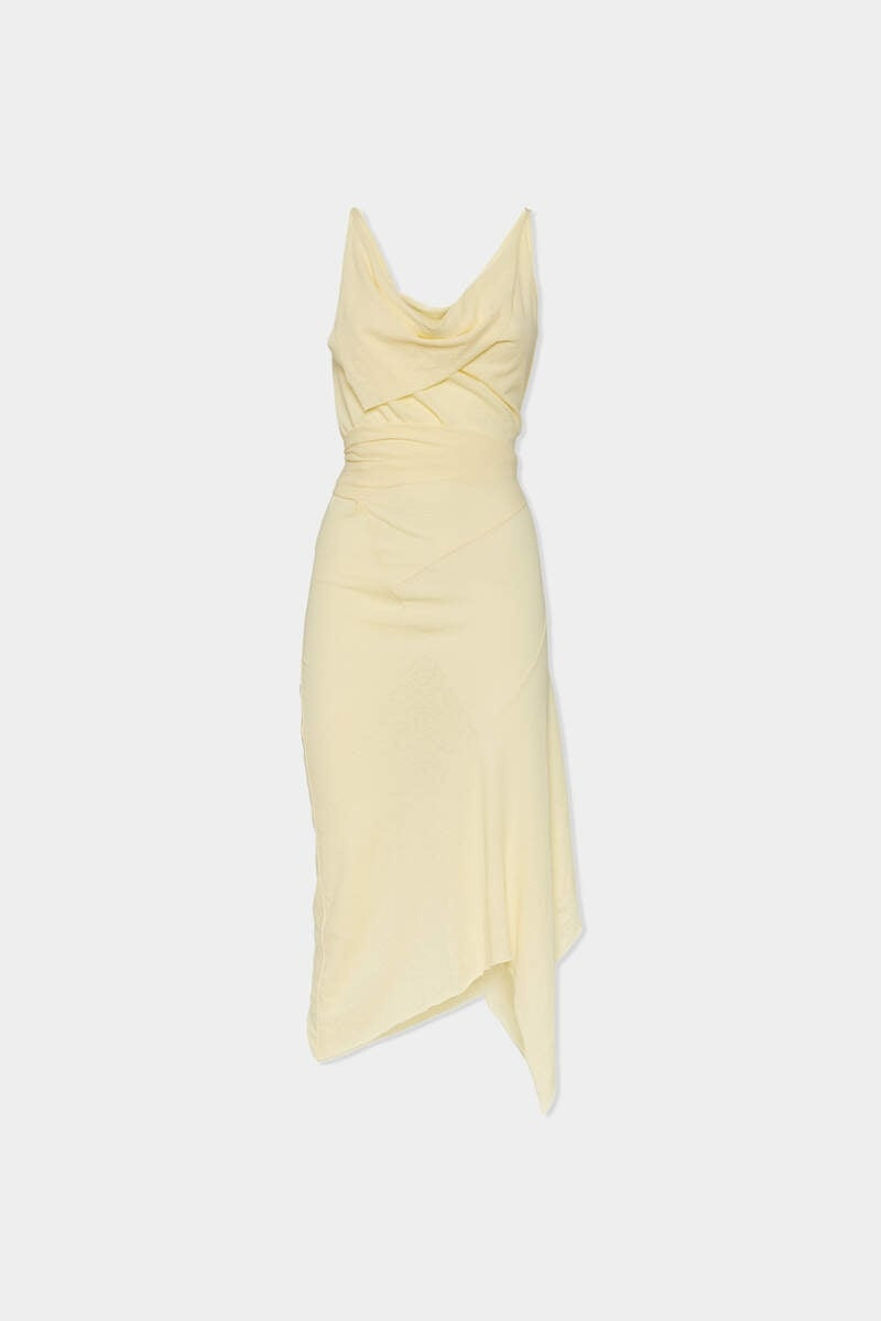 ASYMMETRICAL DYED JERSEY DRESS 1