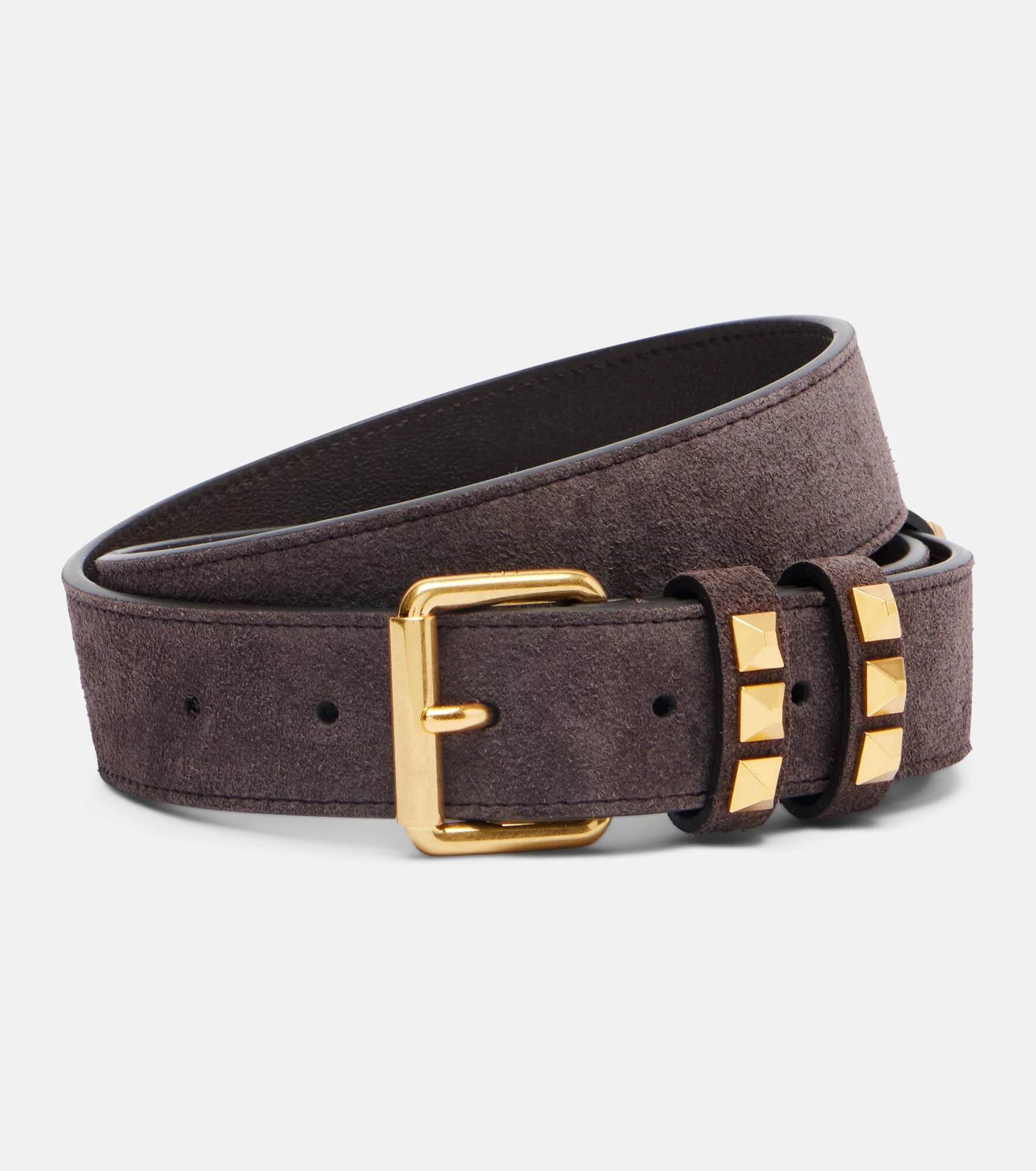 Flaneuse Rockstud suede belt - 1