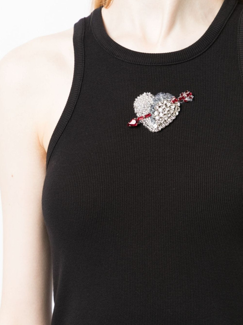 ribbed heart-embellished top 5
