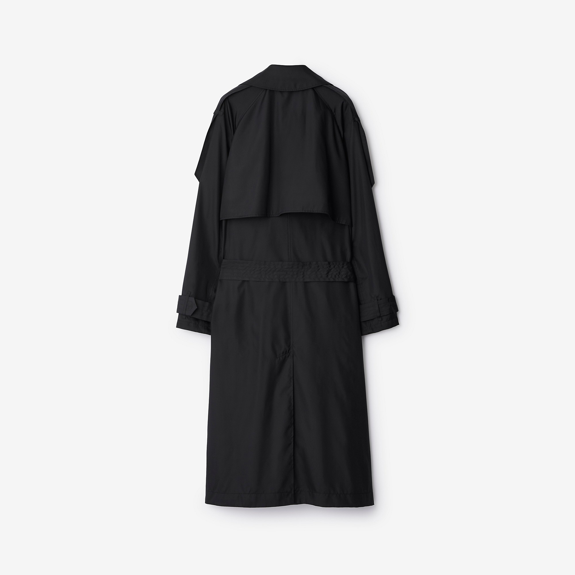 Long Silk Trench Coat - 6