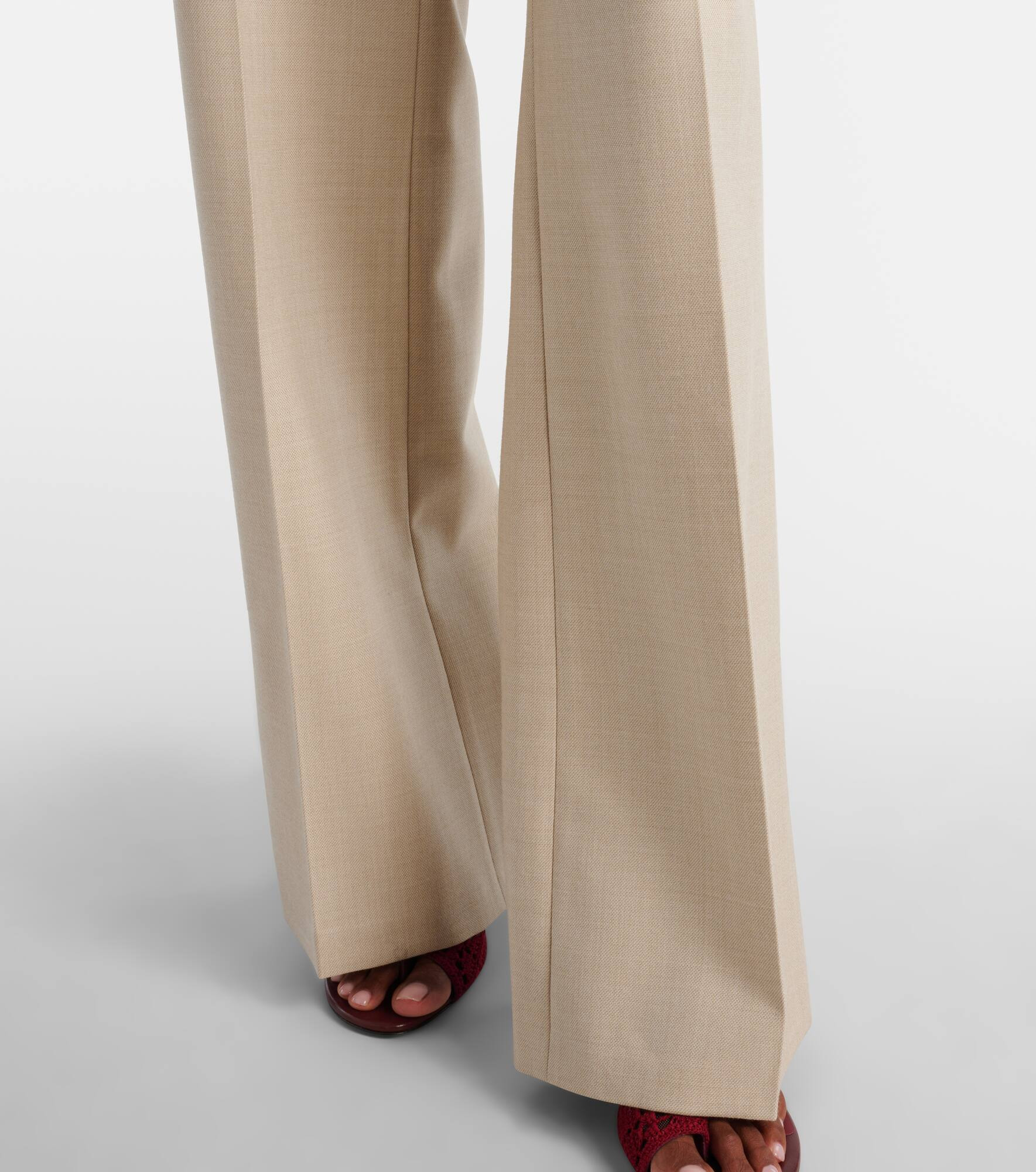 Wool flared pants - 5