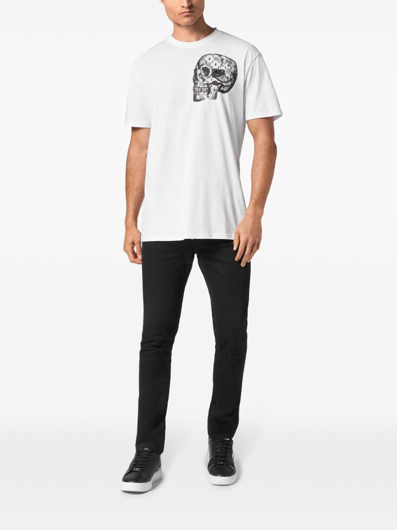 PHILIPP PLEIN skull-print cotton T-shirt outlook