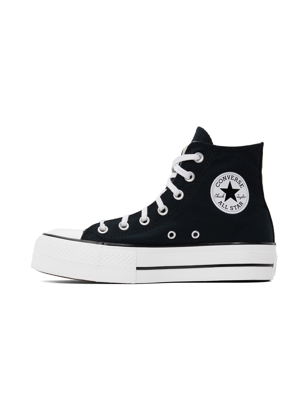 Black Chuck Taylor All Star Lift High Top Sneakers - 3