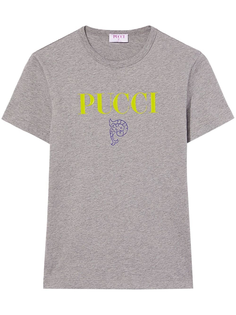 logo-print cotton T-shirt - 1