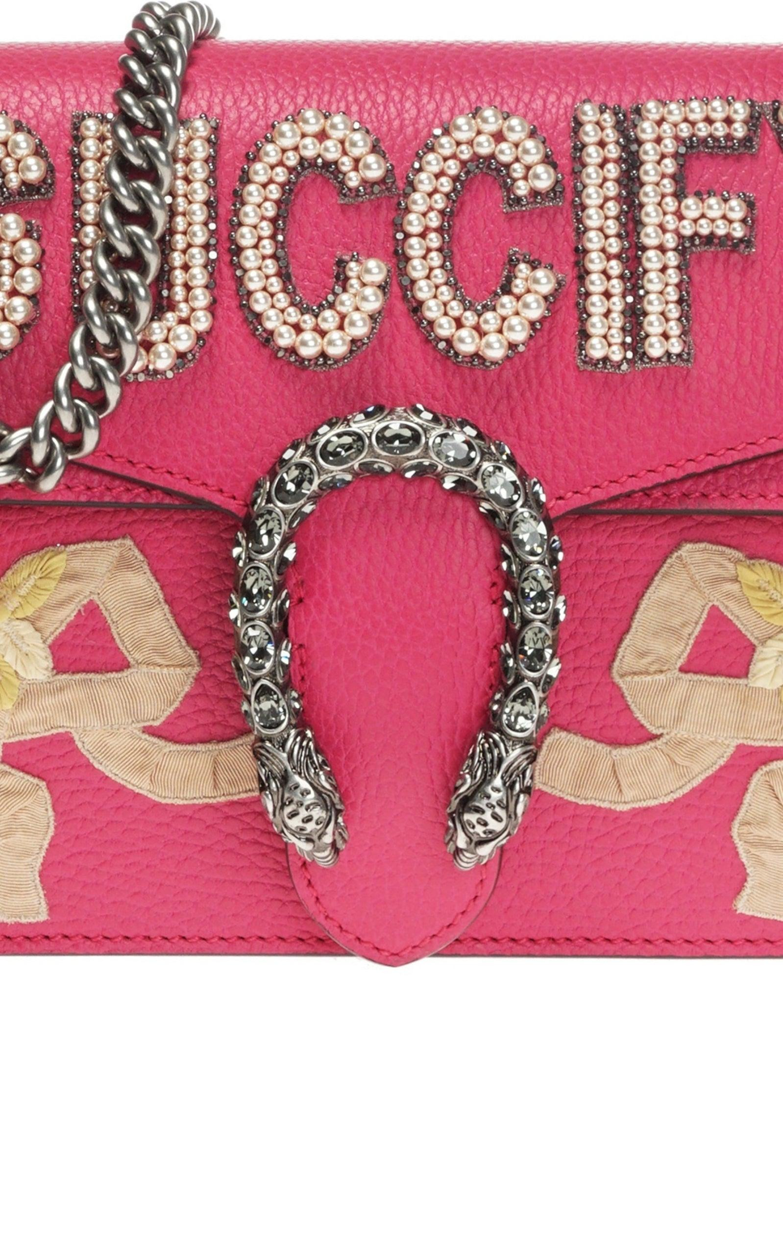 Pink Guccify Dionysus Small Shoulder Bag - 9