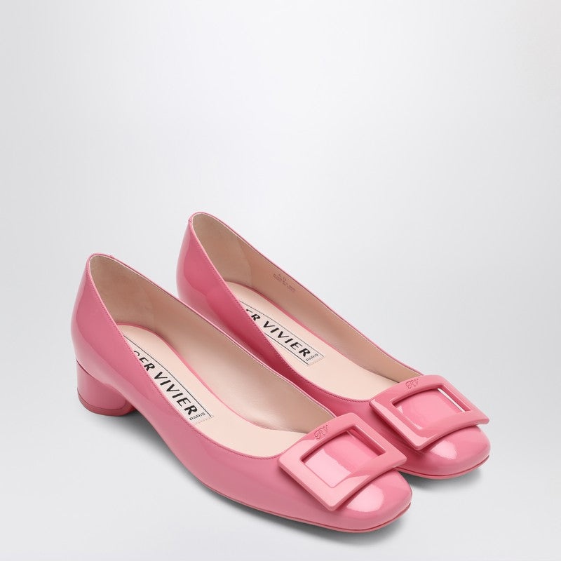 Roger Vivier Belle Vivier Pink Patent Leather Ballerina Women - 2