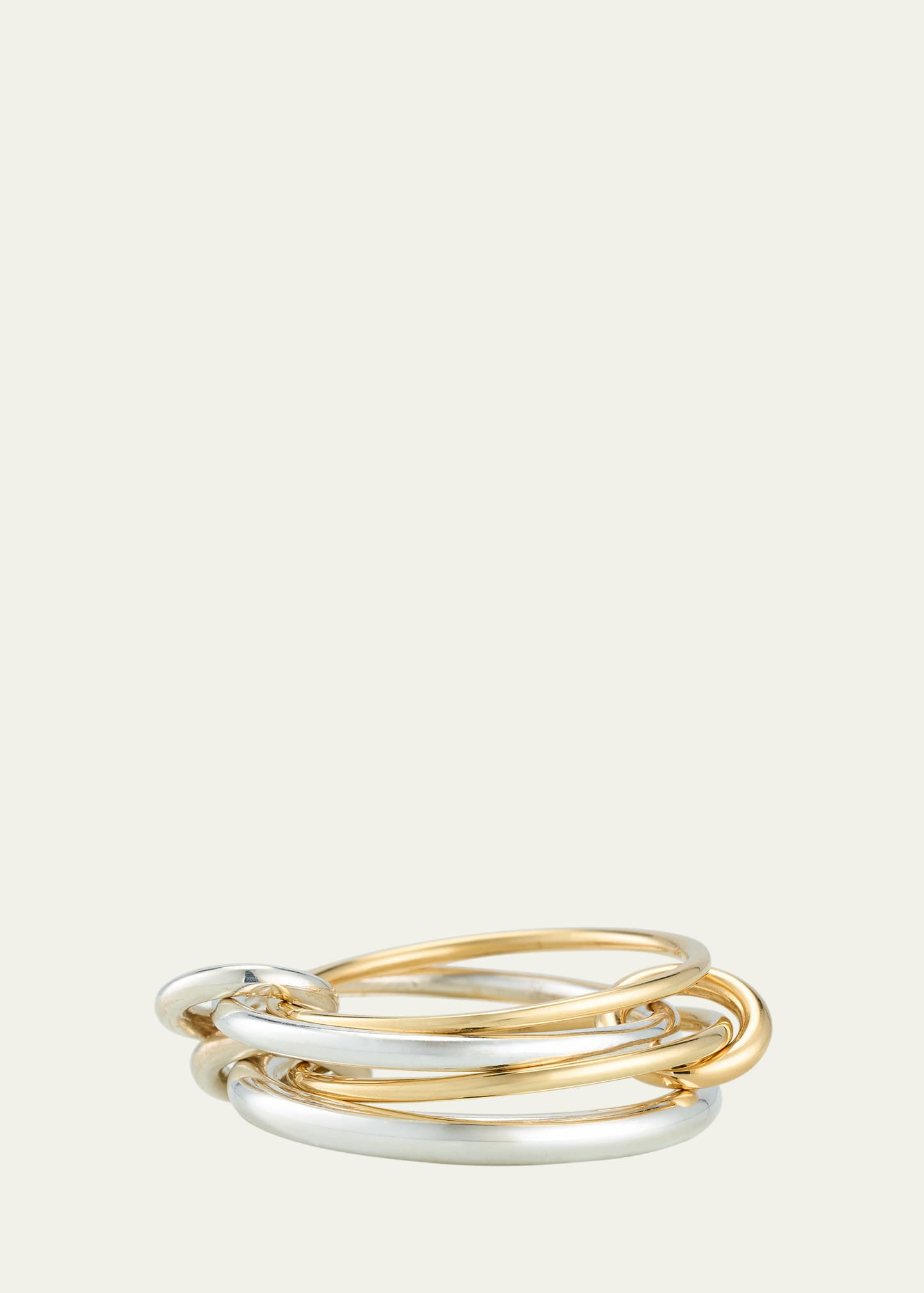 Pisces SG Four Link Ring in Sterling Silver and 18K Yellow Gold - 1