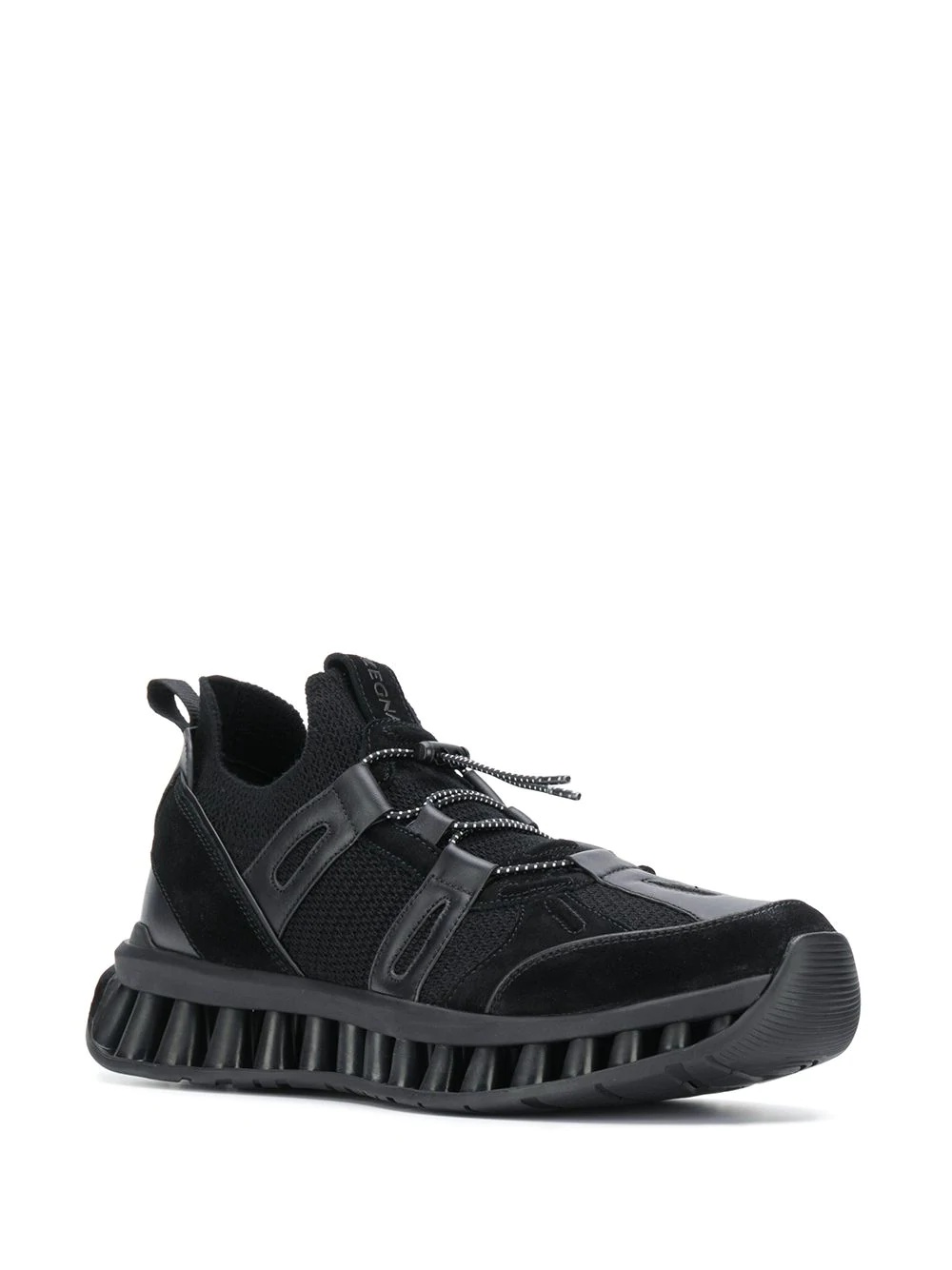 panelled low-top sneakers - 2