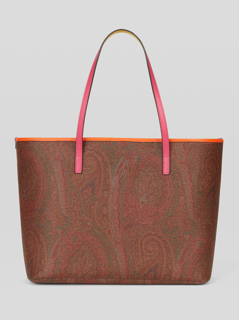 PAISLEY SHOPPING BAG WITH MULTI-COLOUR DETAILS 1