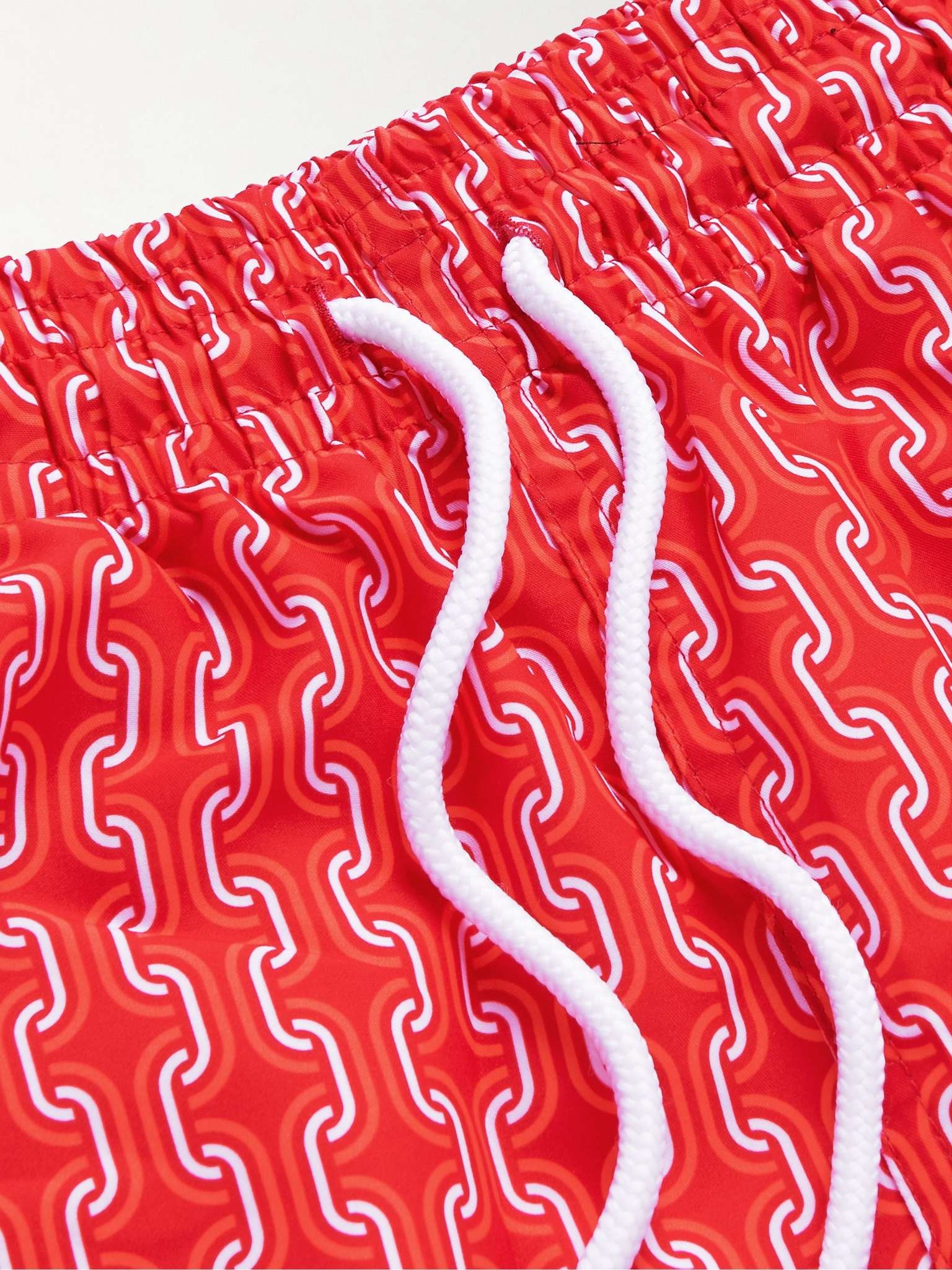 Mid-Length Printed Swim Shorts - 5