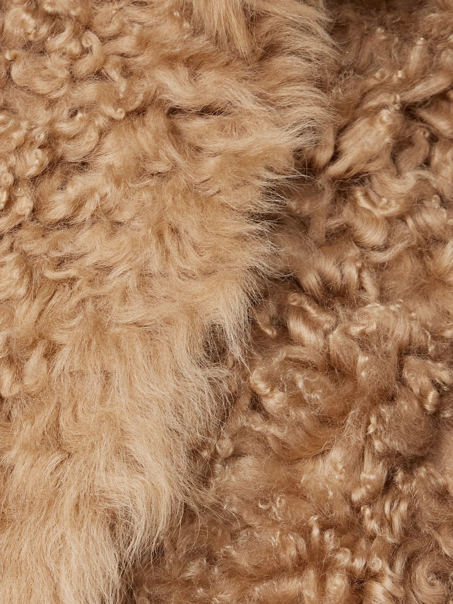 Carolyn shearling coat Light brown - 5