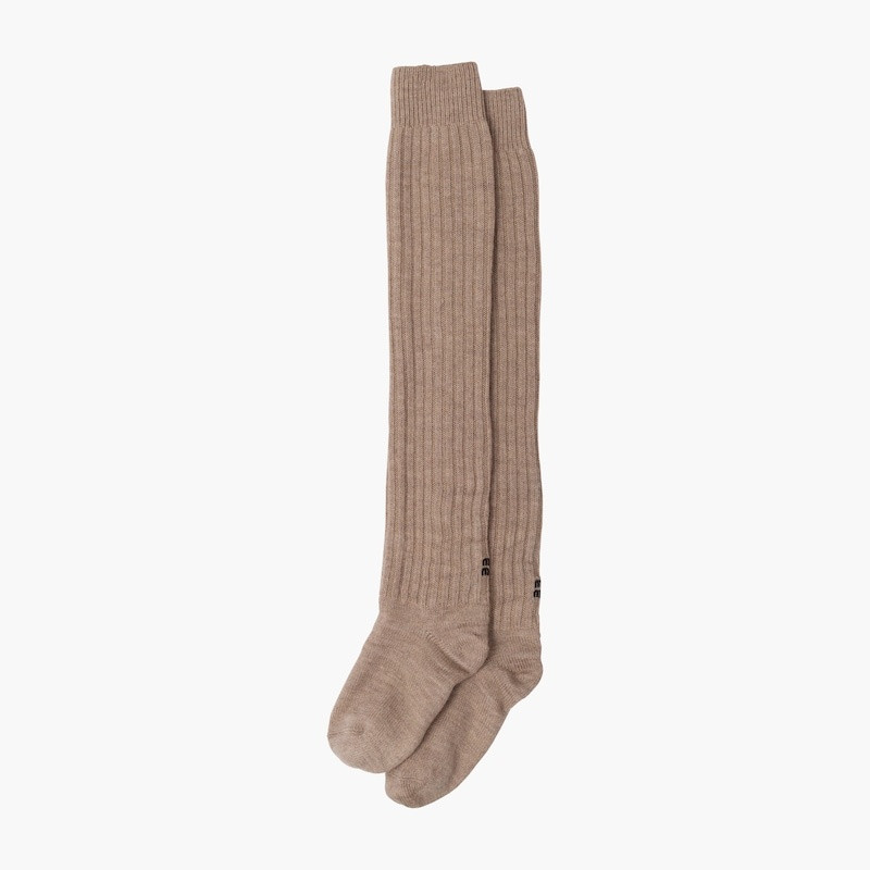 Miu Miu Wool over-the-knee socks outlook