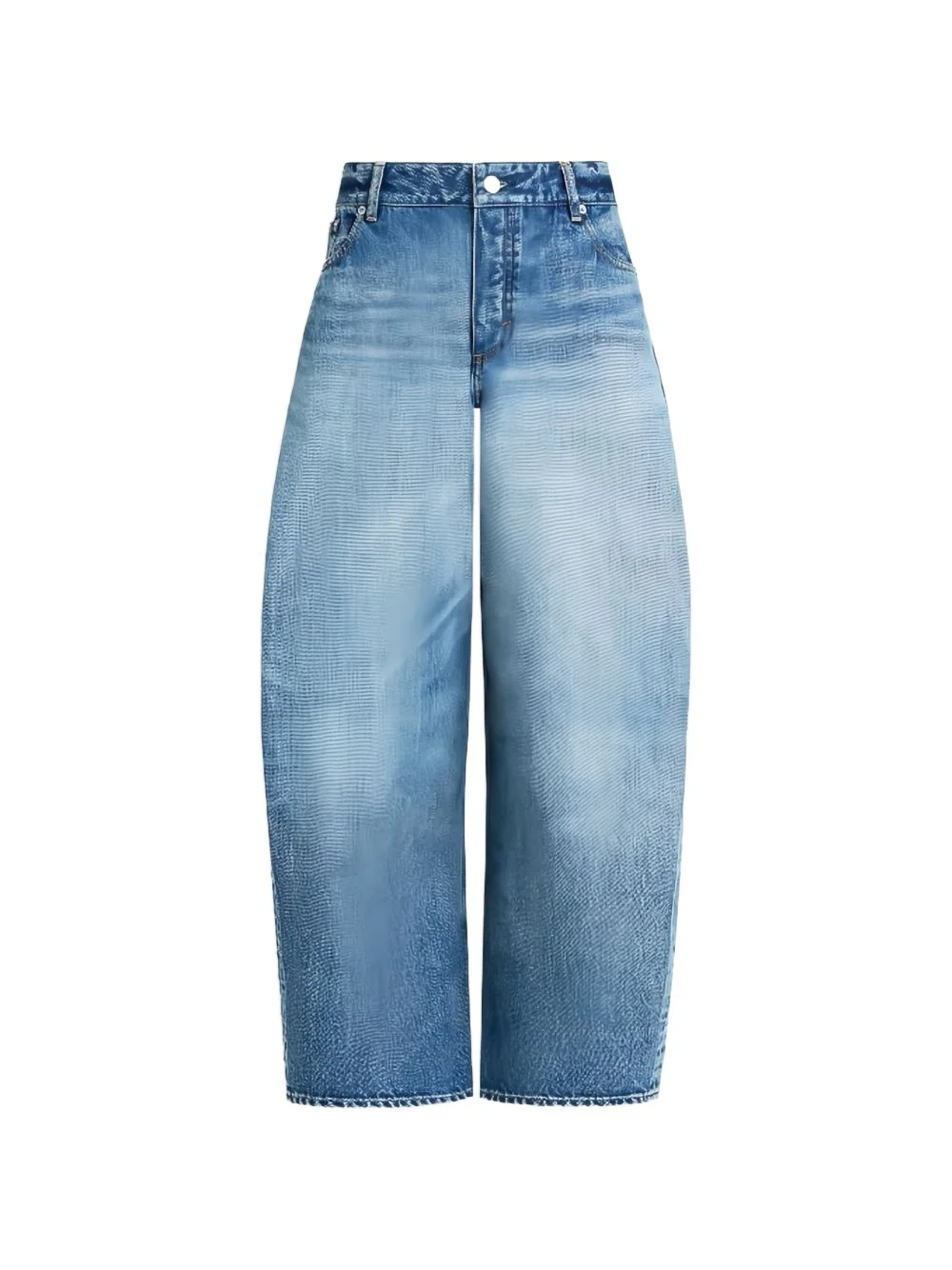Rodeo faded wide-leg jeans - 1