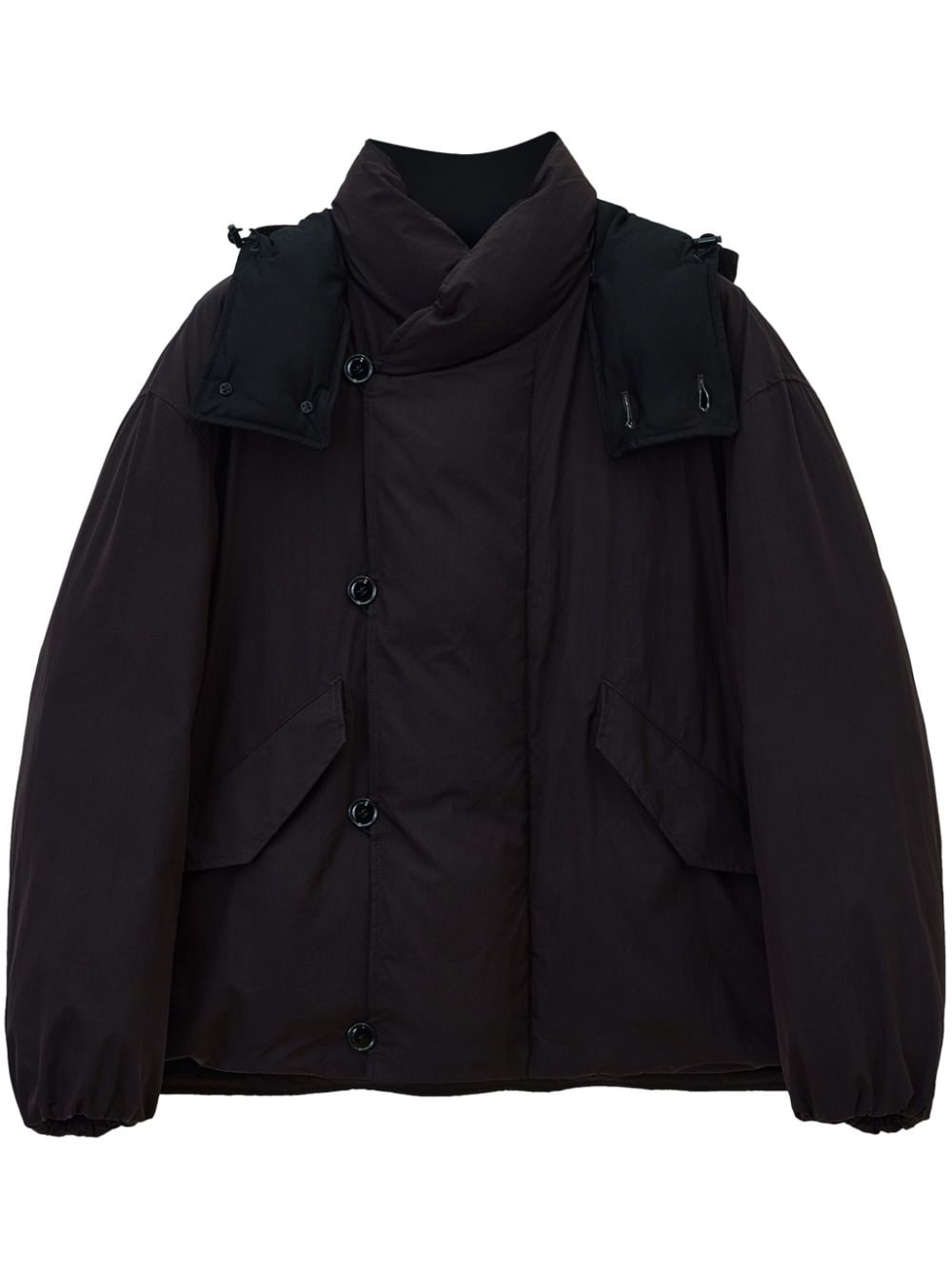 hooded puffer jacket - 1
