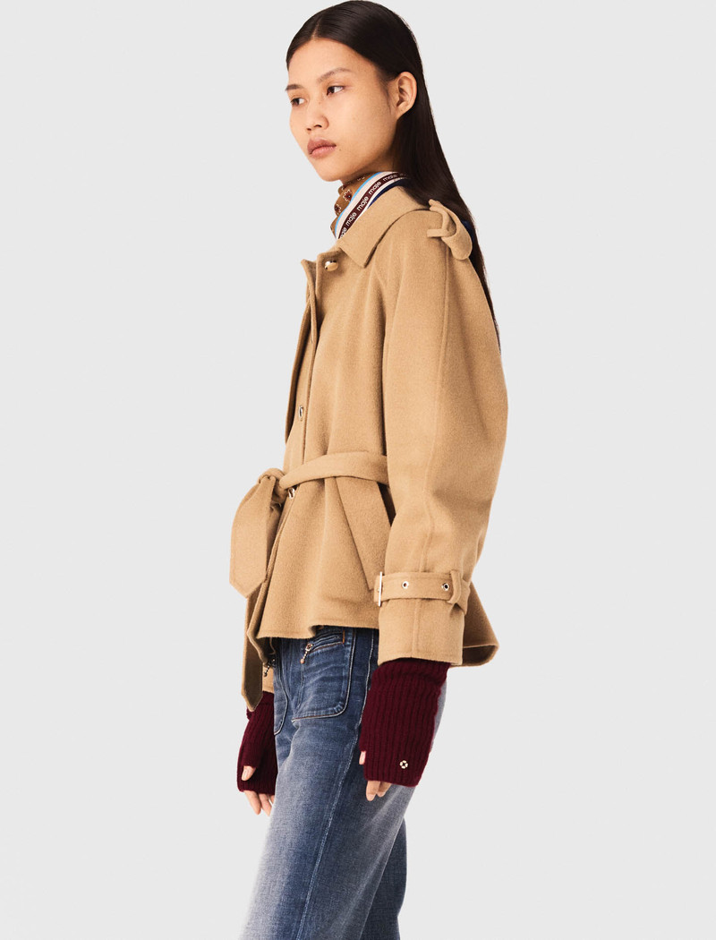 maje Wool and cashmere gloves outlook