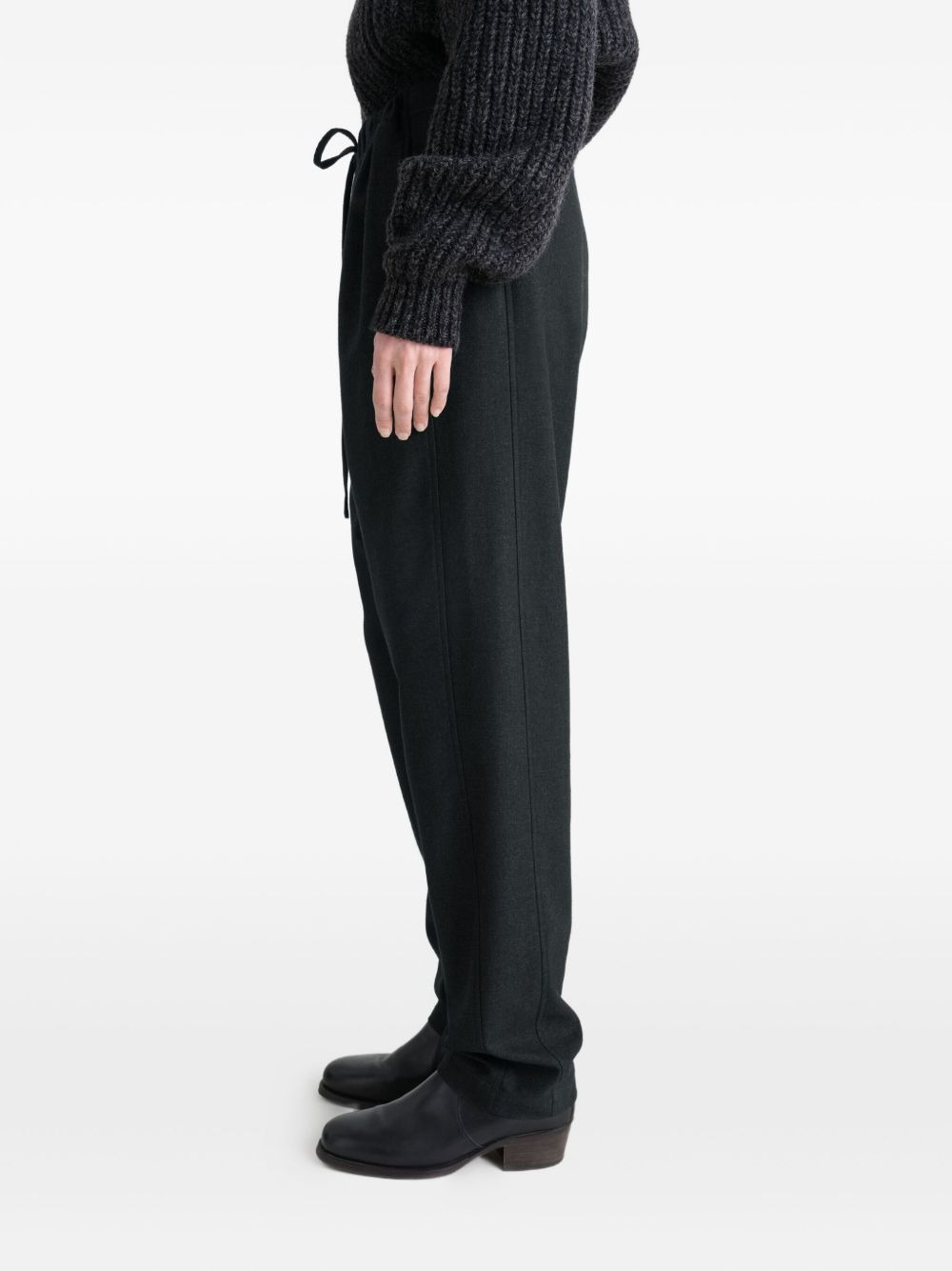 drawstring-waist trousers - 4