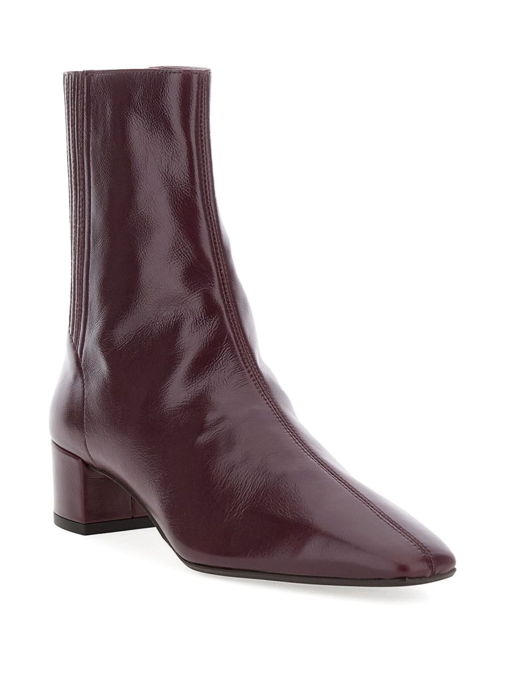 35mm leather zip-fastening boots - 2