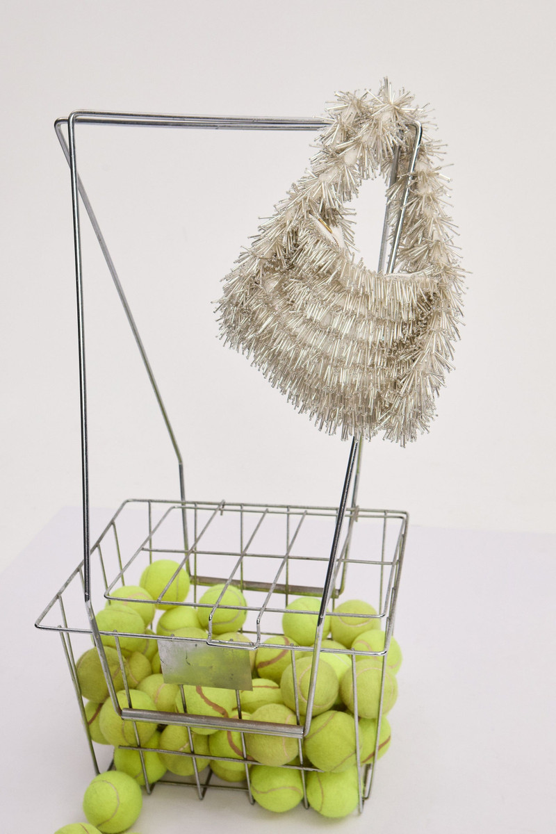 ALÉMAIS Cindy Mini Beaded Barrel Bag outlook