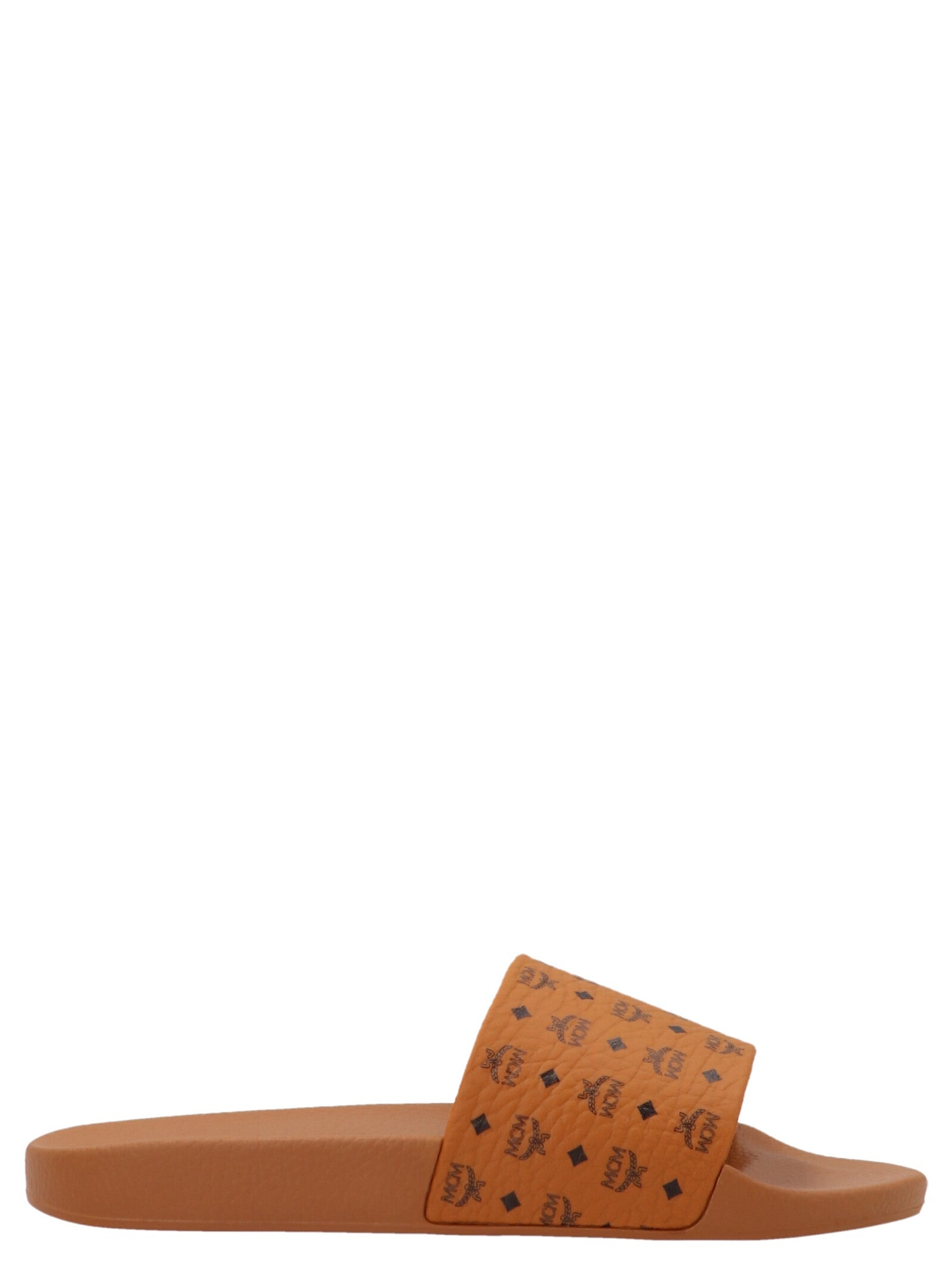 All-Over Monogram Slides Sandals Brown - 1