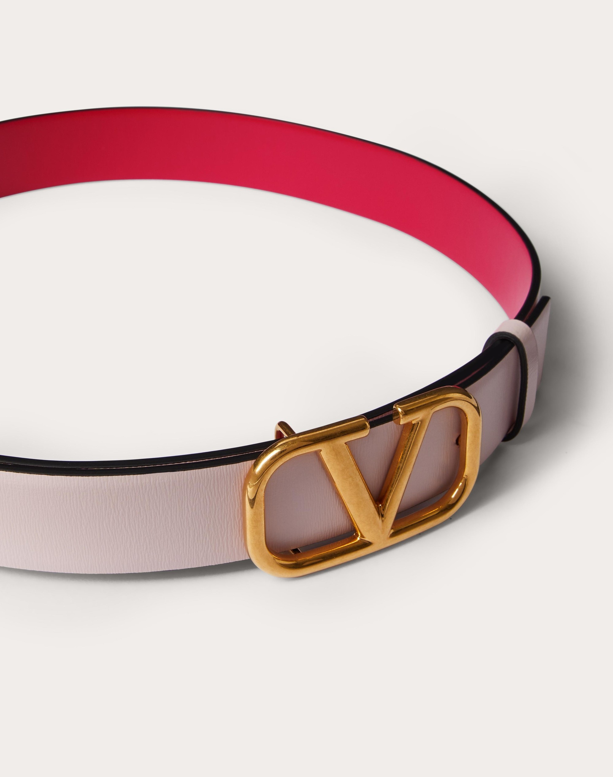 REVERSIBLE VLOGO SIGNATURE BELT IN GLOSSY CALFSKIN 30 MM - 4