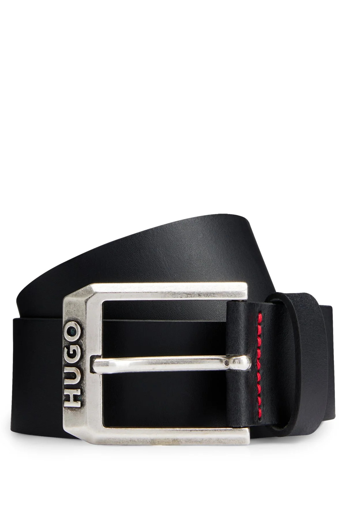 LOGO-BUCKLE BELT IN LEATHER - 1