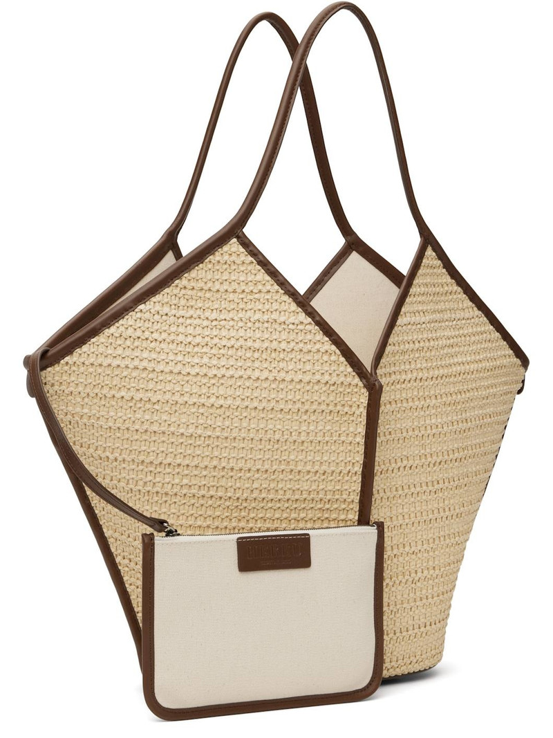 HEREU Beige Calella Raffia Tote outlook