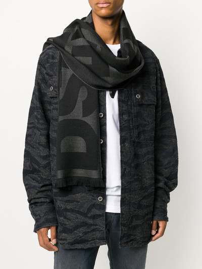 DSQUARED2 logo lettering scarf outlook