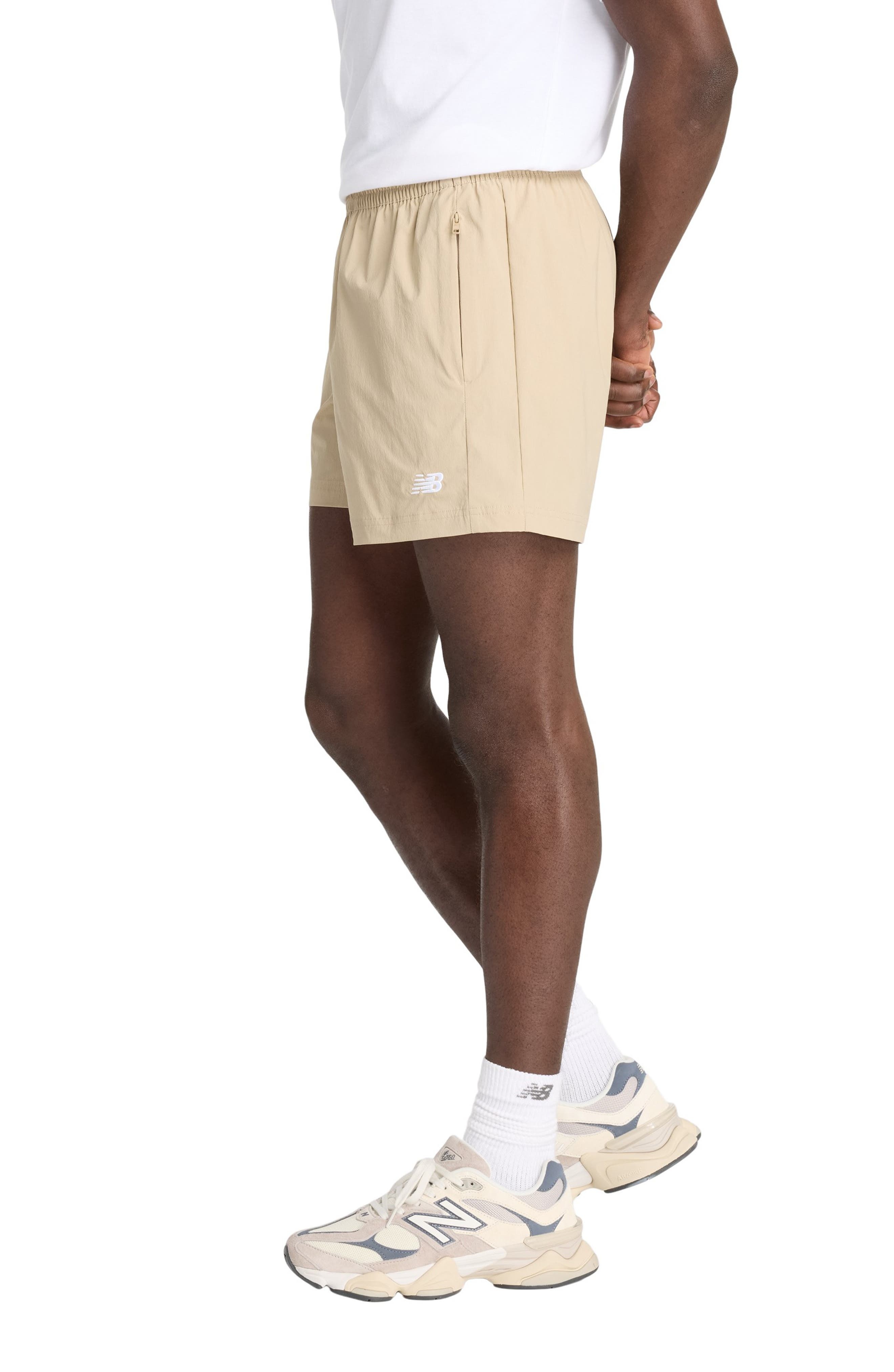 New Balance Athletics Woven Stretch Nylon Shorts in Stoneware at Nordstrom - 3